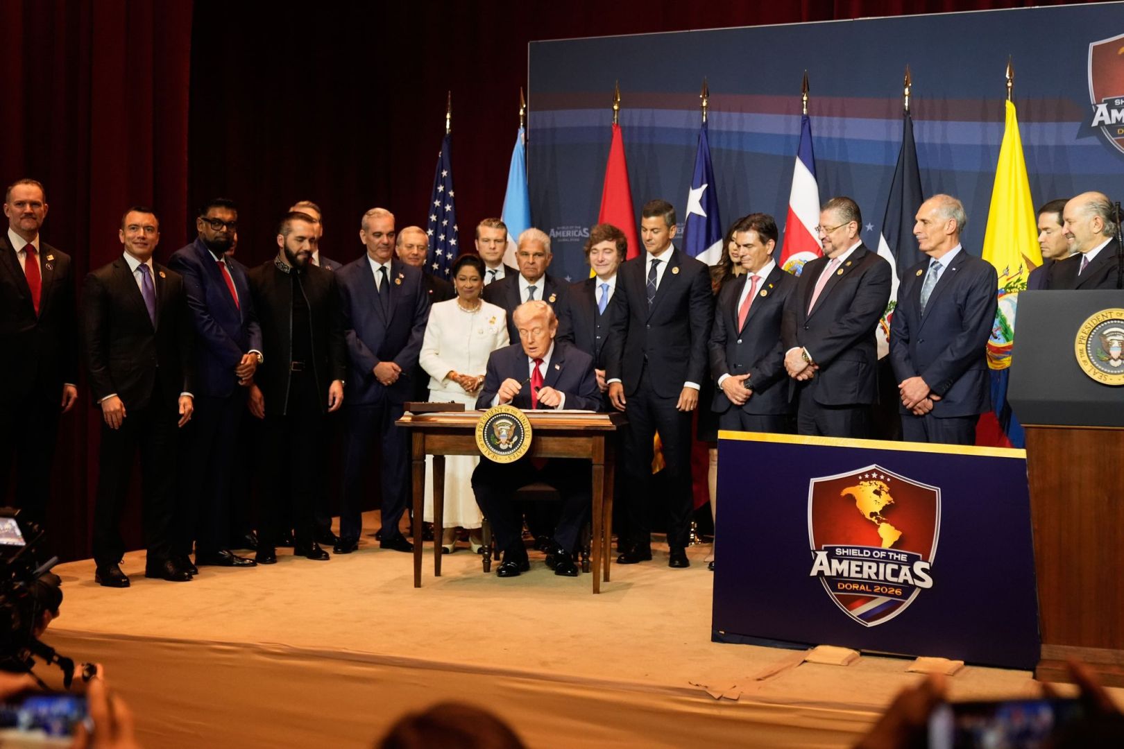 Trump empfängt Regierungschefs aus Lateinamerika und Karibik