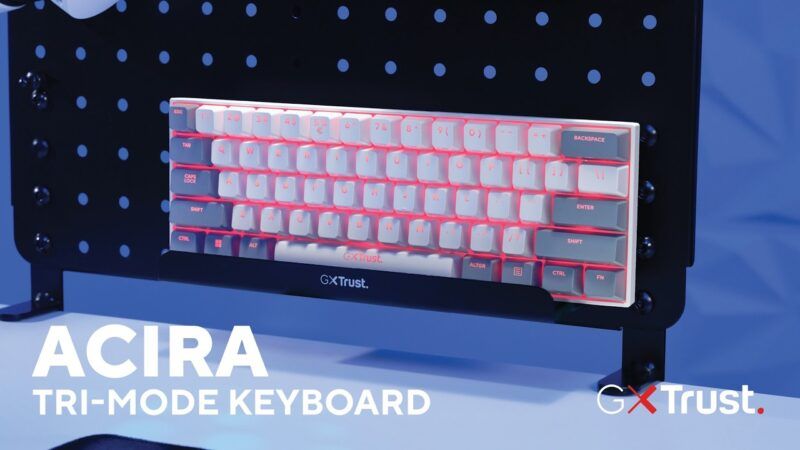 Trust präsentiert die Acira 60 % Gaming-Tastatur