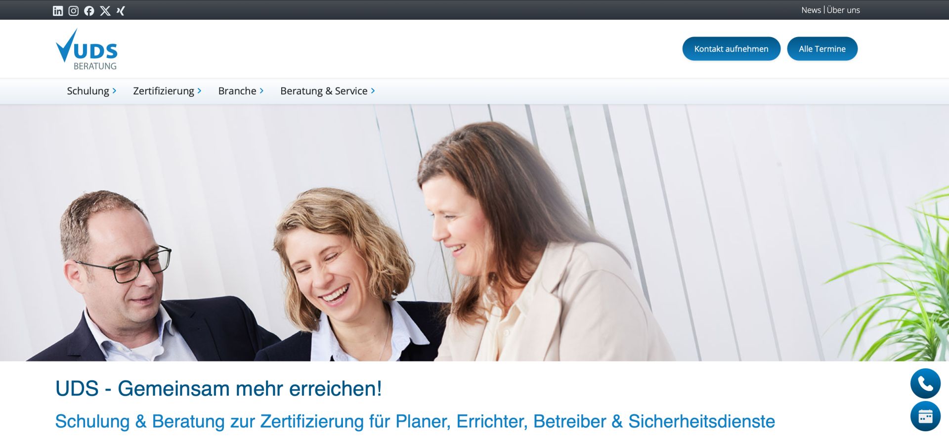 UDS Beratung präsentiert sich mit komplett überarbeiteter Webpräsenz