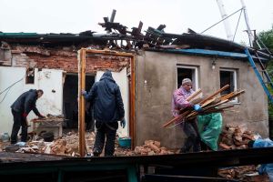 Ukraine-Krieg -Region Schytomyr - Nach russischem Angriff