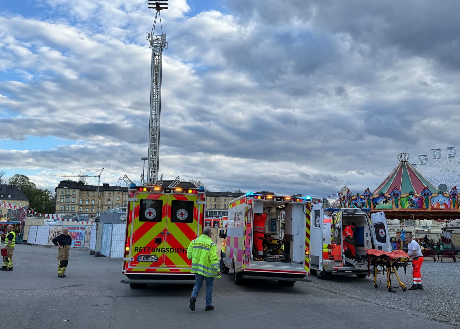 Unfall mit Kettenkarussell in Bayreuth