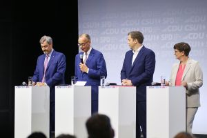 Unterzeichnung Koalitionsvertrag zwischen CDU, CSU und SPD am 05.05.2025