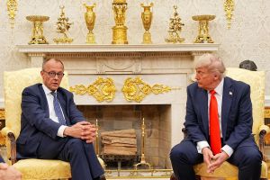US-Präsident Trump empfängt Bundeskanzler Merz