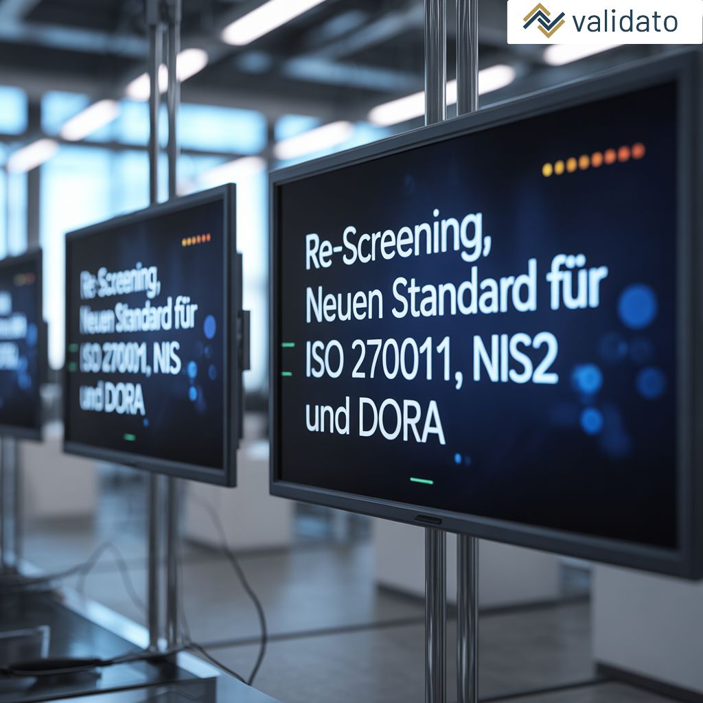 Validato: Re-Screening für ISO 27001, NIS2 und DORA – Sicherheit neu gedacht