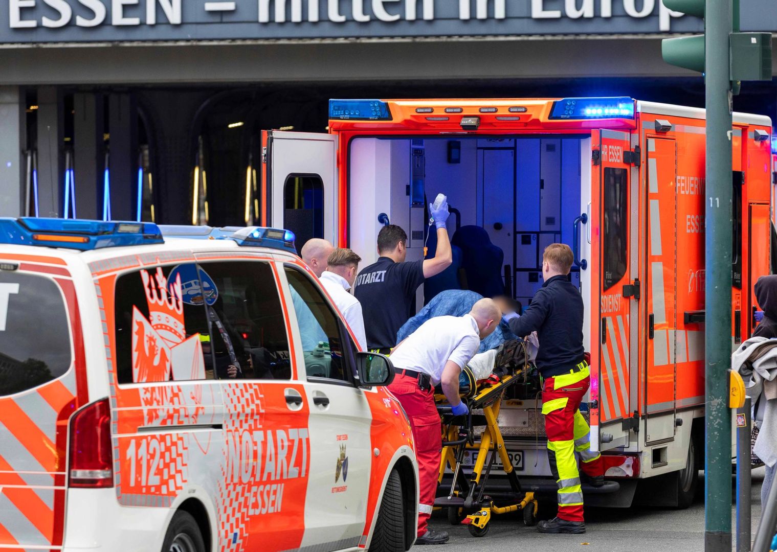 Verletzte Personen am Essener Hauptbahnhof
