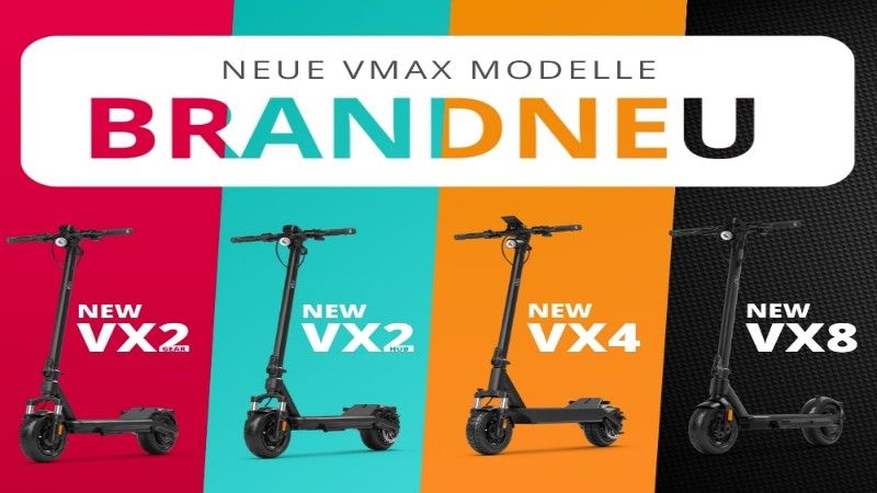 VMAX 2025: Vier neue E-Scooter-Modelle starten durch – stärker, smarter, weiter