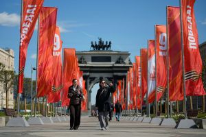 Vor dem Tag des Sieges in Russland