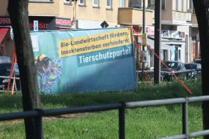 Wahlplakat für Tierschutzpartei (Archiv)