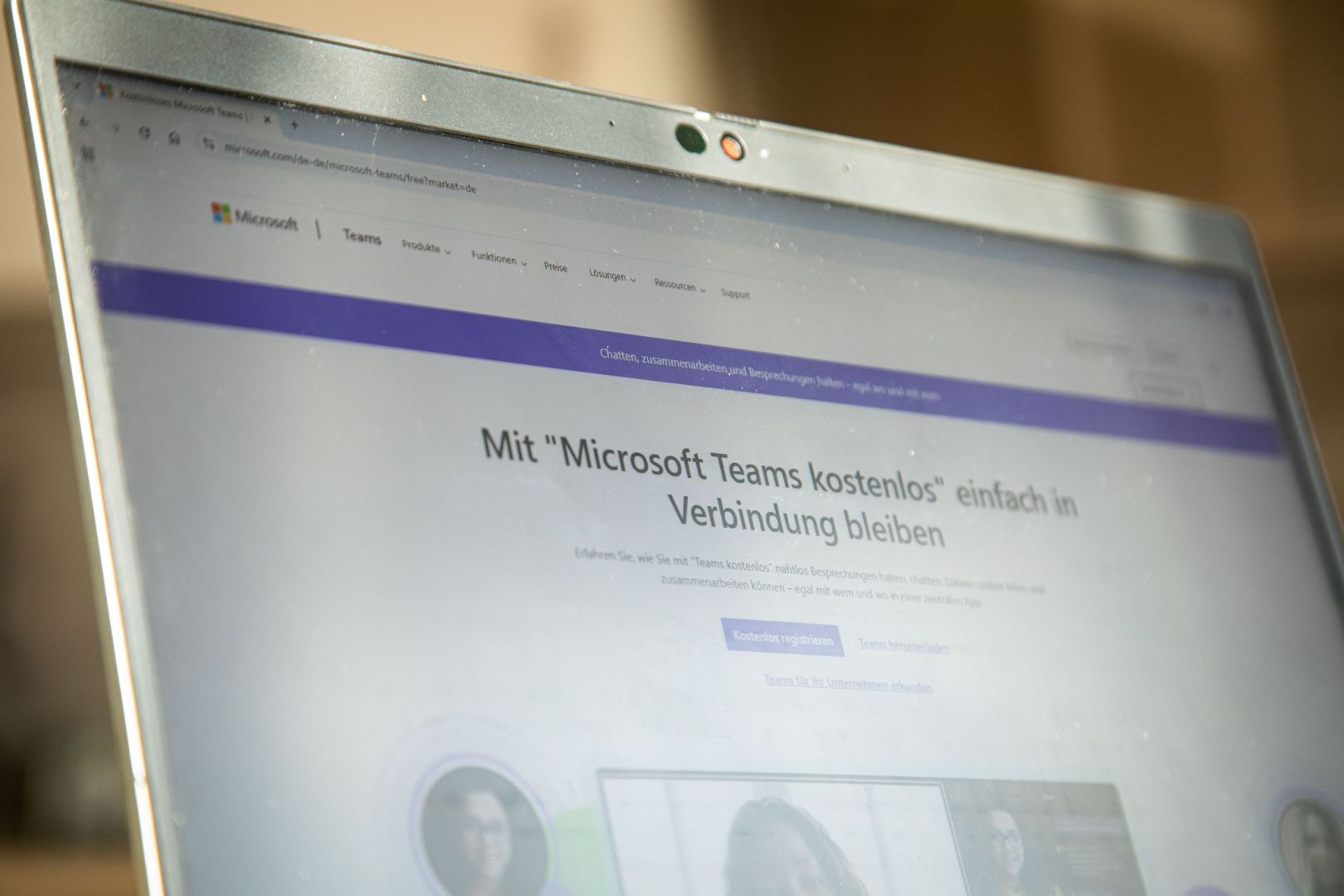 Webseite Microsoft Teams