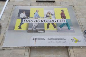 Werbung für das Bürgergeld (Archiv)