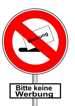 Verbot von Postwurfsendungen mittels Aufkleber