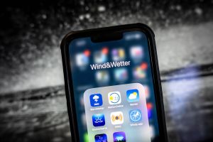 Wetter-Apps auf einem Smartphone