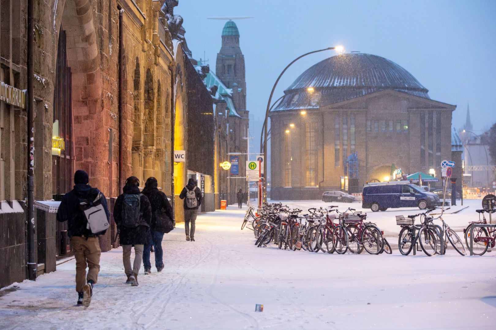 Winterwetter in Hamburg