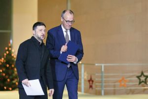 Wolodymyr Selenskyj und Friedrich Merz am 15.12.2025