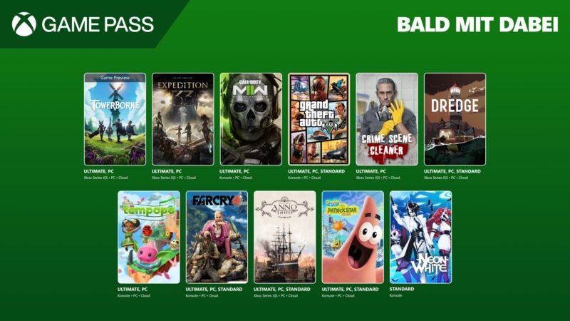 Xbox Game Pass – Erfahrt mehr zu den April Highlights