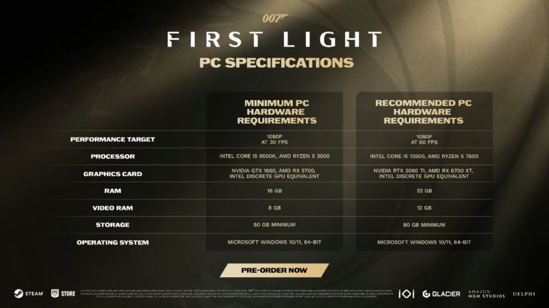 Zusammenarbeit mit NVIDIA GeForce für ein gelungenes PC Erlebnis von 007 First Light