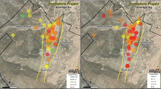 Zusammenstellung geochemischer Daten von Aztec unterstützt die Ermittlung von vorrangigen Zielen auf dem Projekt Tombstone in Arizona