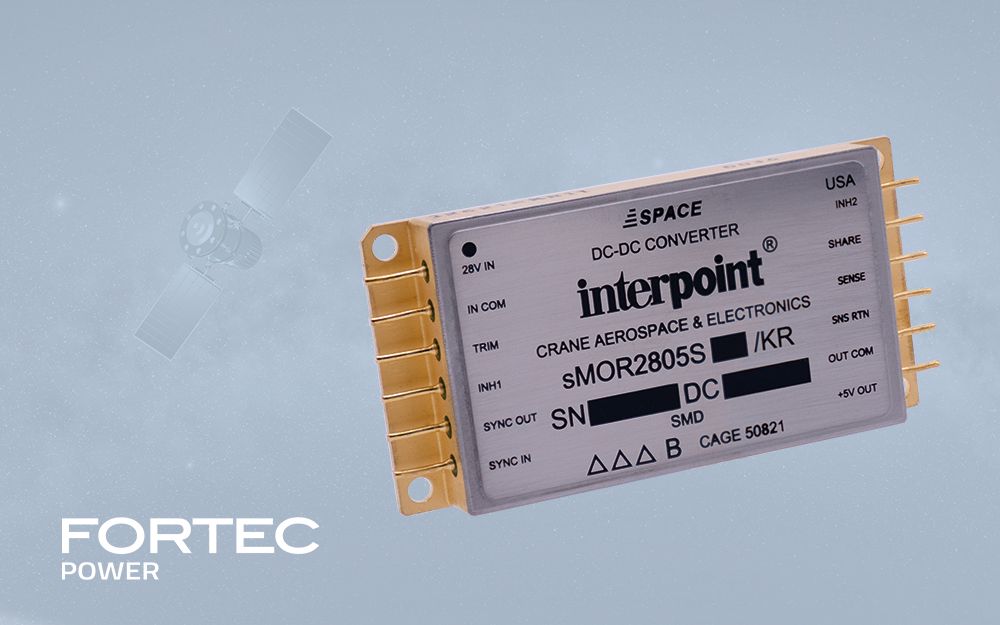 Zuverlässige Power für den Orbit: FORTEC Power präsentiert strahlungsfeste Interpoint® sMOR-Serie™