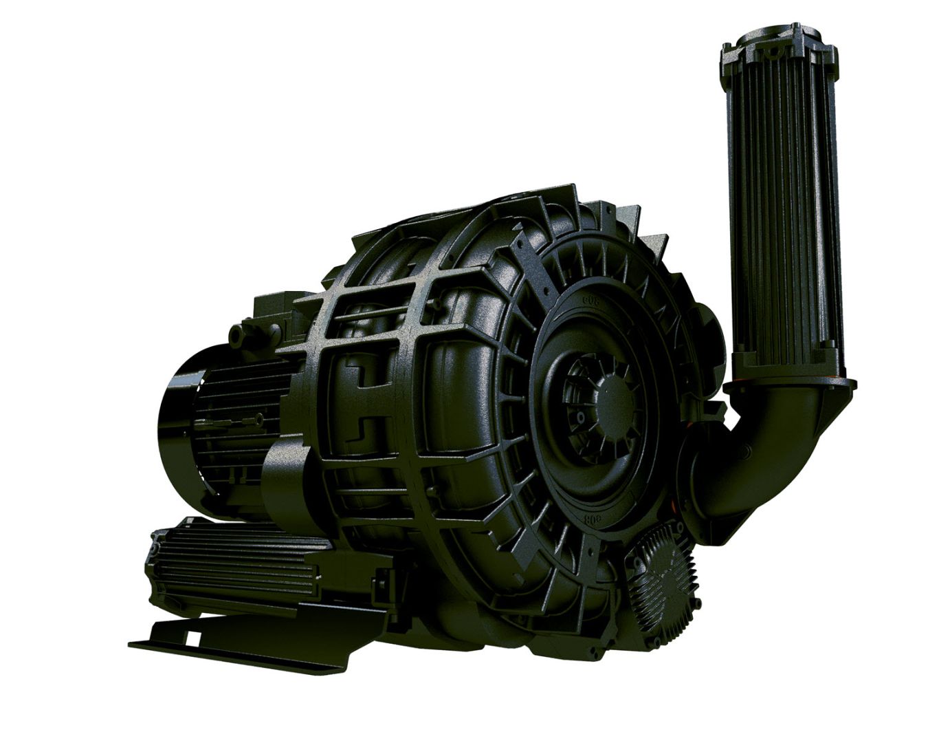 Zuverlässige Prozessluft für industrielle Anwendungen – Seitenkanalverdichter e08TD_132 von SKVTechnik