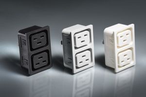 4770: 2-fach Gerätesteckdosenleiste 16 A für Snap-In-Montage