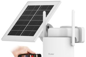 7links 4G/LTE-Akku-Außenkamera IPC-915.lte mit eSIM & 5 Jahren Datenflat, 2K, Solarpanel