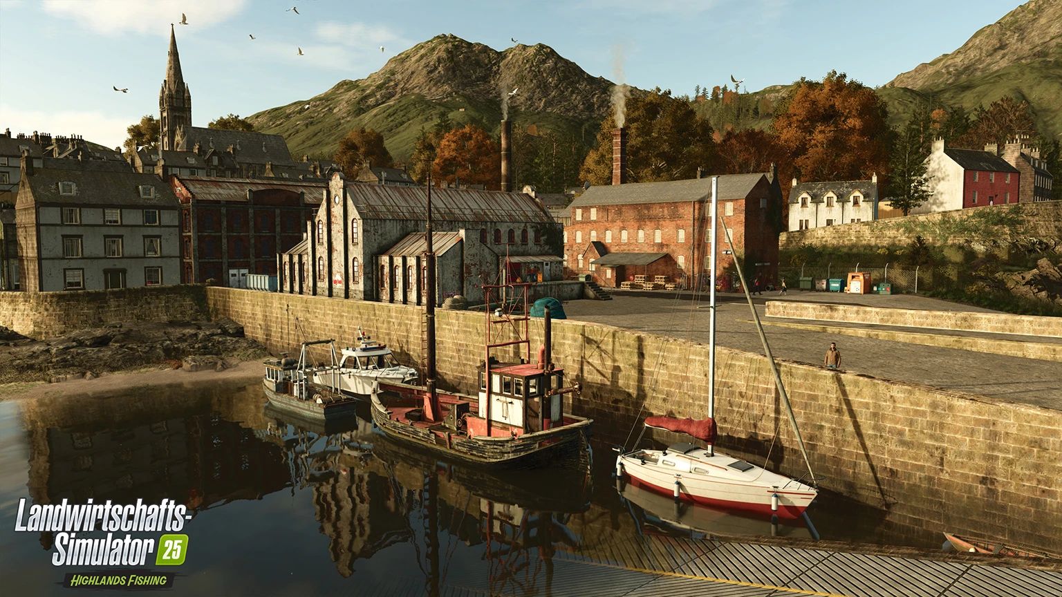Landwirtschafts-Simulator 25: Garage & Shipyard Trailer präsentiert Highlight-Maschinen zu Highlands Fishing