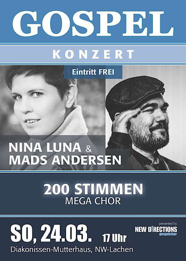 Neustadter Gospelfrhling vom 22. bis 24. Mrz 2019