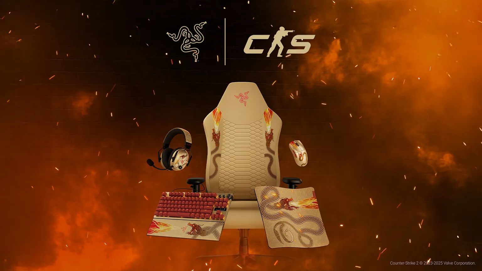 Die Legende wird greifbar: Razers Dragon Lore Kollektion schmiedet den CS2-Mythos in Hardware