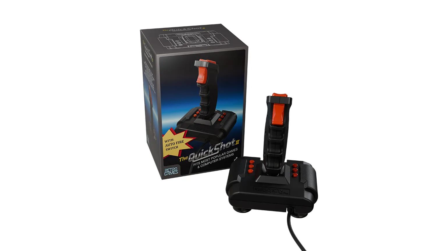 THEQUICKSHOT II: Legendärer Retro-Joystick kehrt mit USB & Mikroschaltern zurück
