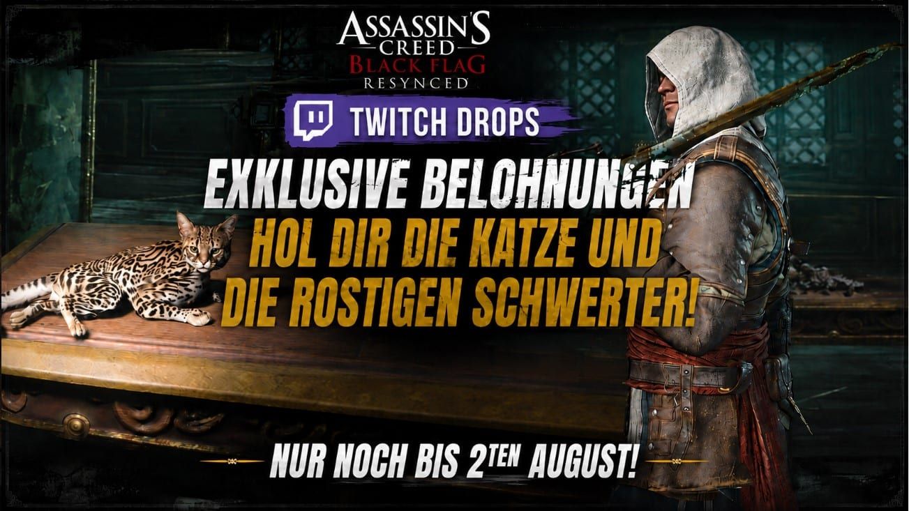 Black Flag Resynced: Twitch Drops noch bis 2ten August sichern!