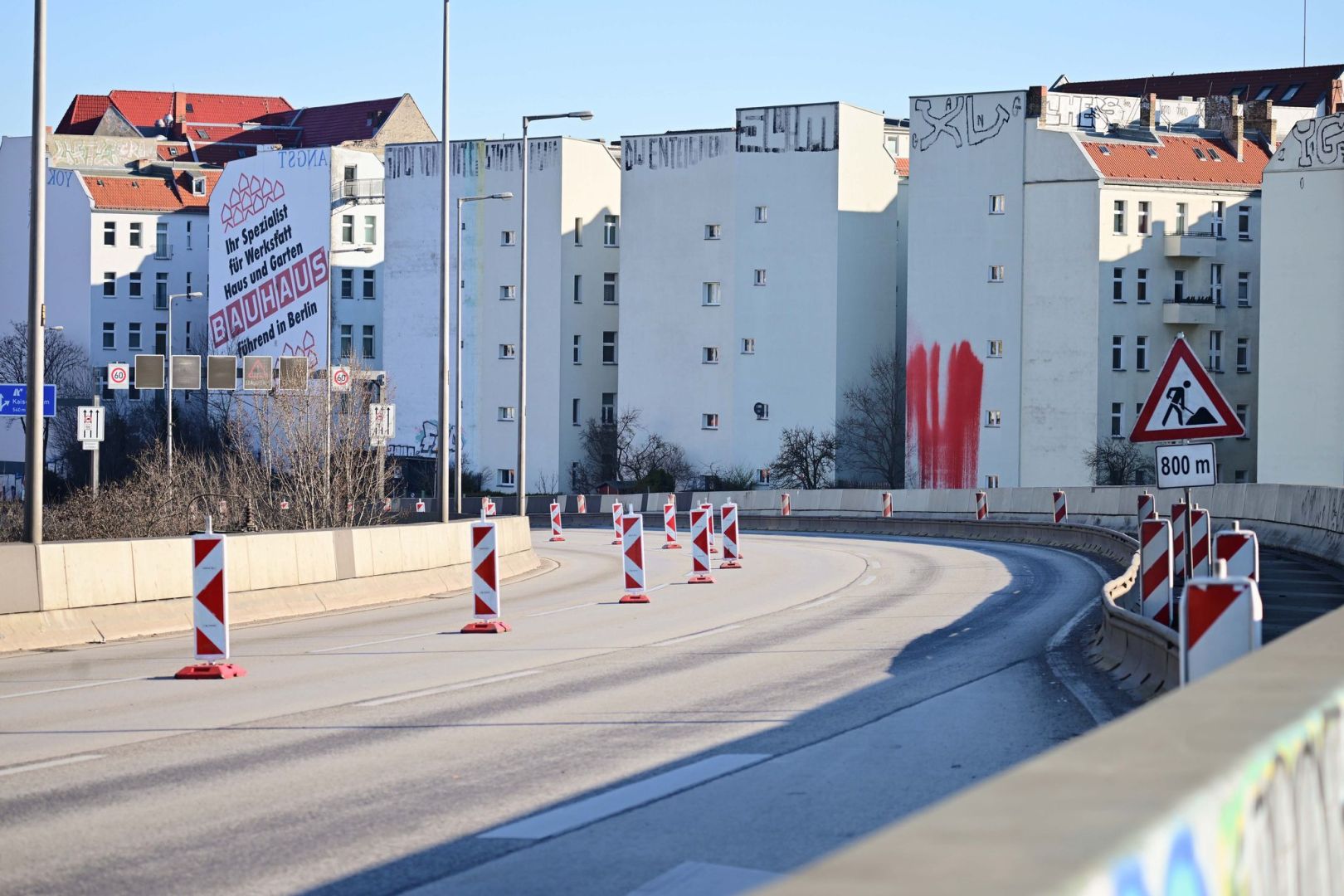 A100-Brücke gesperrt