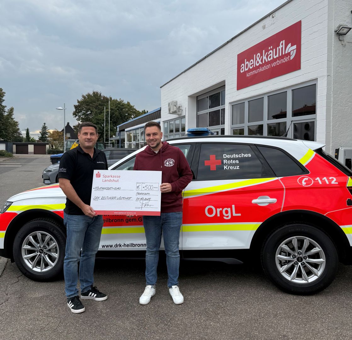 abel & käufl spendet an das DRK-Zeltlager Wüstenrot