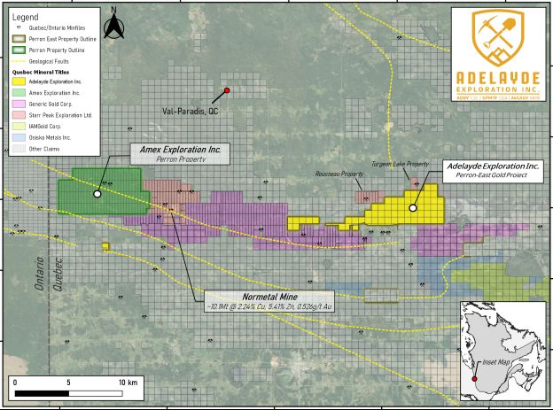 Adelayde Exploration erarbeitet Pläne für die nächste Arbeitsphase auf dem Goldprojekt Perron-East in Quebec