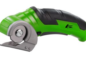 AGT Professional Elektrischer Akku-Kartonschneider, auch für Teppich, Filz und Leder