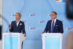 Alice Weidel und Tino Chrupalla am 05.05.2025