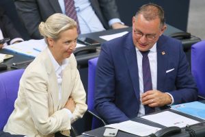 Alice Weidel und Tino Chrupalla am 09.07.2025