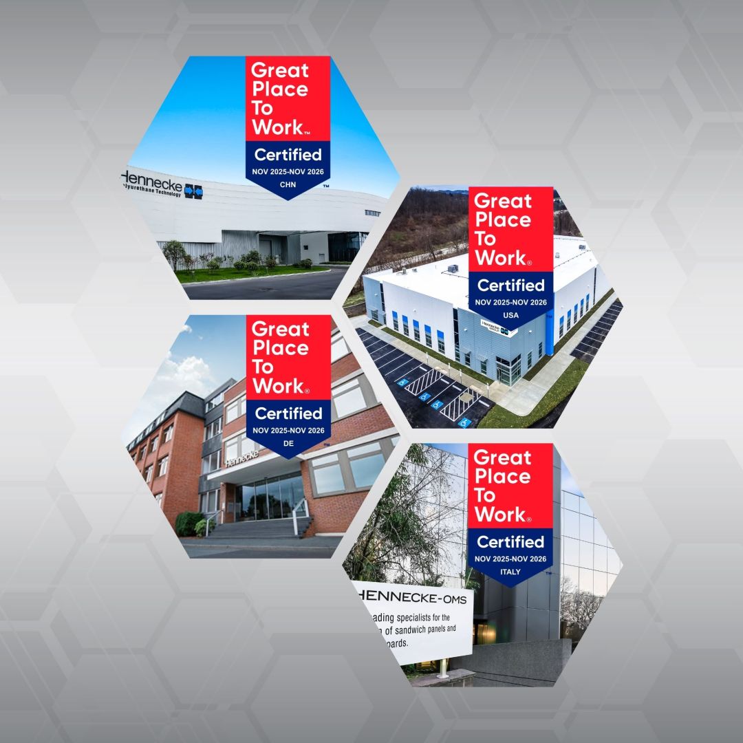 Alle vier Business Units der Hennecke GROUP sind Great Place To Work® zertifiziert