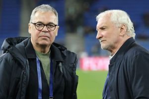 Andreas Rettig (l) und Rudi Völler