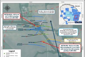 Apex durchteuft 4,02 % REO auf 23,7 m, enthalten in einer breiteren Zone von 124 m mit 1,94 % REO, und erweitert damit die Mineralisierung deutlich nach Süden