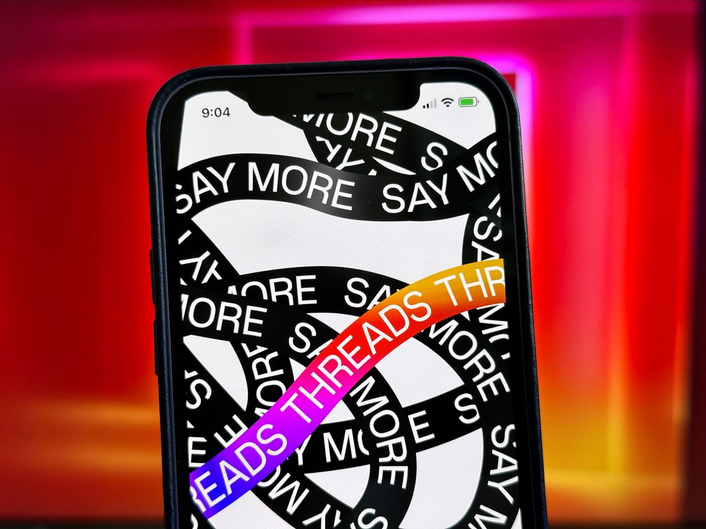 App Threads auf einem Smartphone
