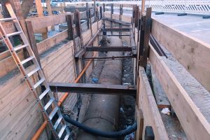 Arbeiten am Kanalnetz