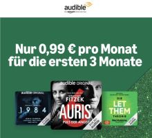 Audible: drei Monate für je 0,99€ probehören