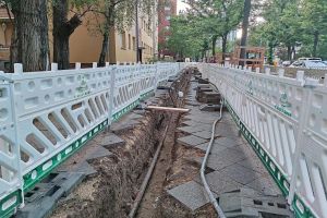 Aufgerissener Bürgersteig (Archiv)