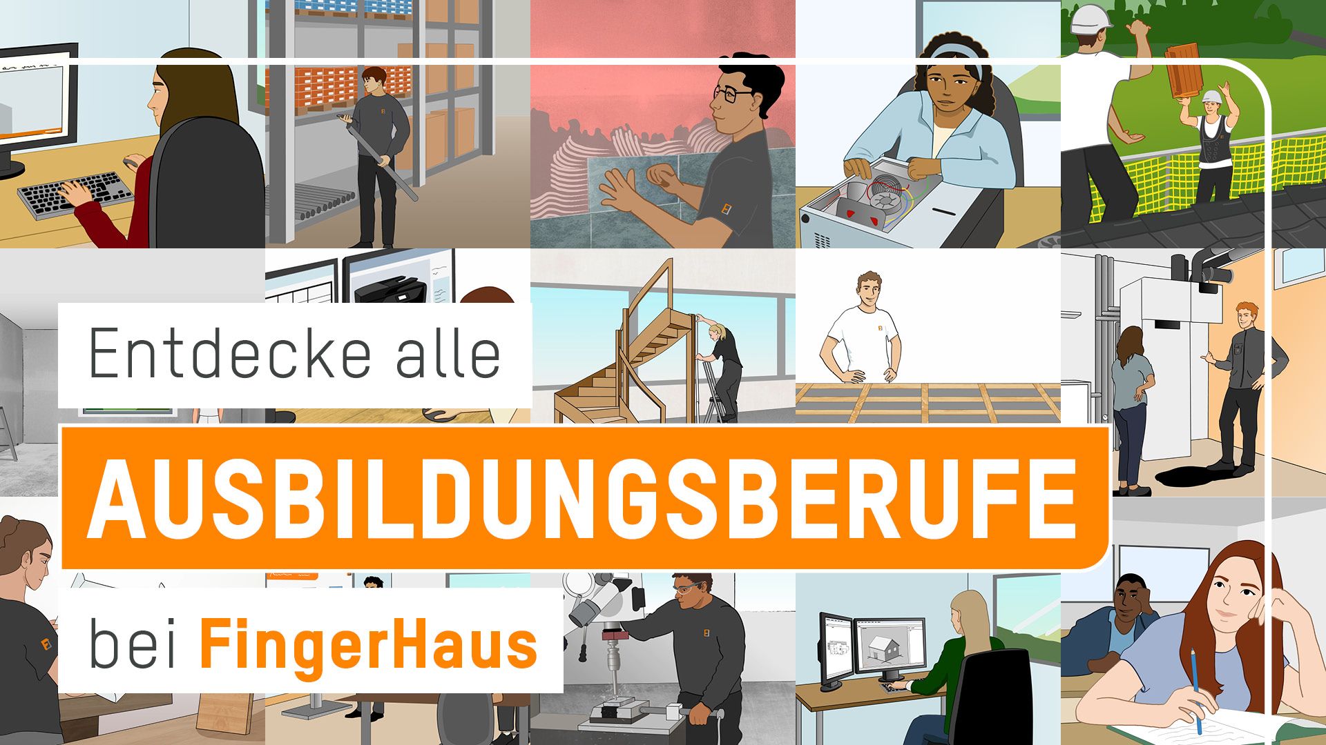Ausbildung bei FingerHaus jetzt als animierte Erklärvideos!