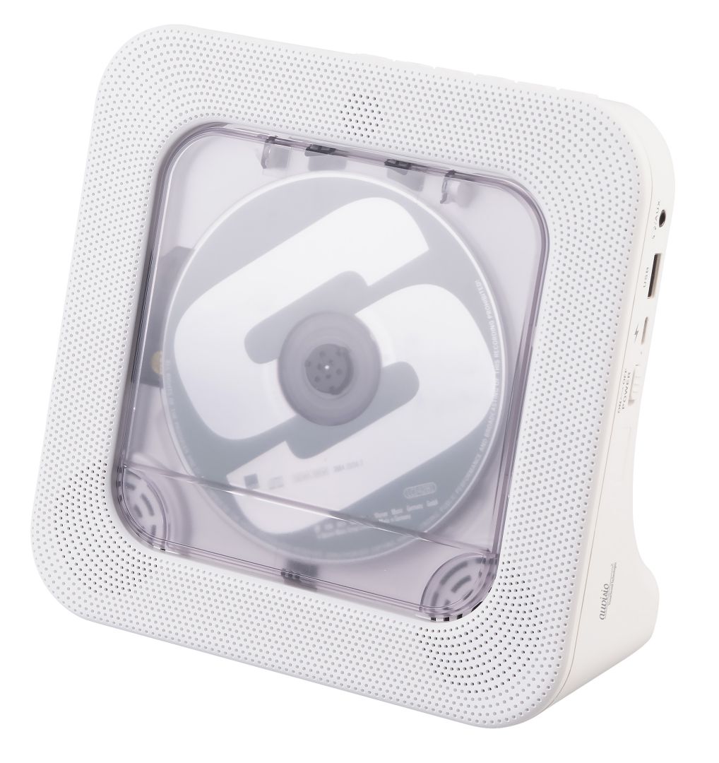 auvisio Tragbarer Akku-CD-Spieler & UKW-Radio, Bluetooth, Timer, USB, AUX