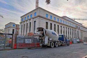 Baustelle am Sitz der Federal Reserve