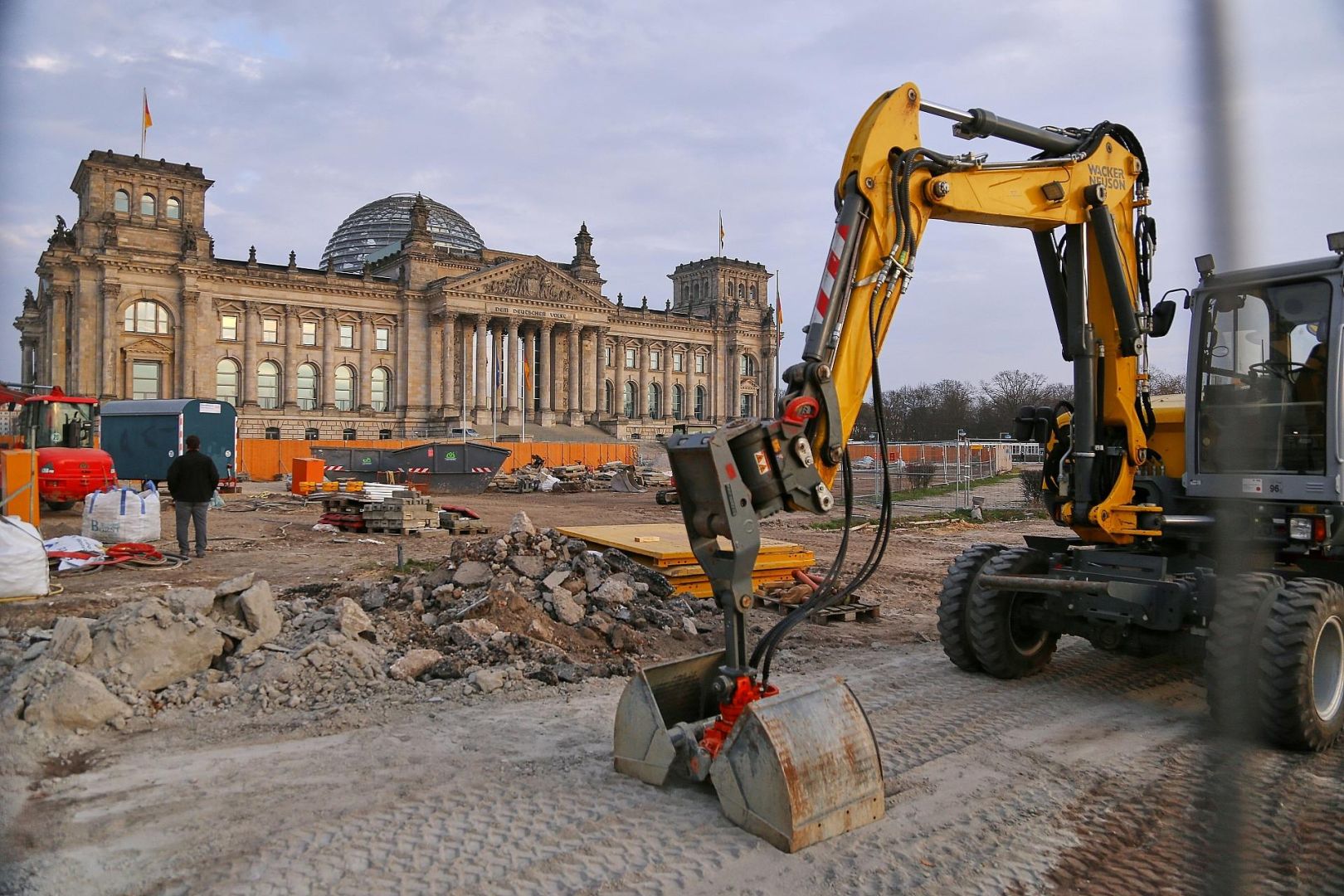 Baustelle vor Deutschem Bundestag (Archiv)