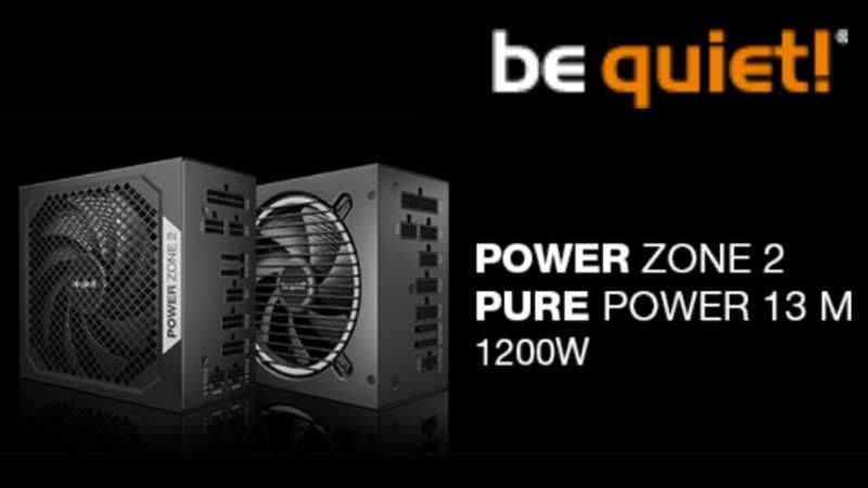 be quiet! Power Zone 2 1200W & Pure Power 13 M 1200W – Leise, überlegene Features und außergewöhnliche Effizienz für Gamer