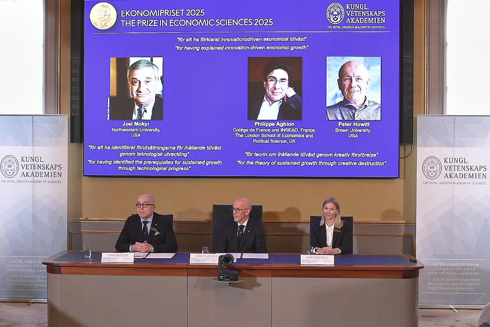 Bekanntgabe Wirtschaftsnobelpreis am 13.10.2025 (Archiv)