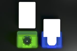 Beleuchteter RFID‑Kartenhalter mit integrierter Statusanzeige